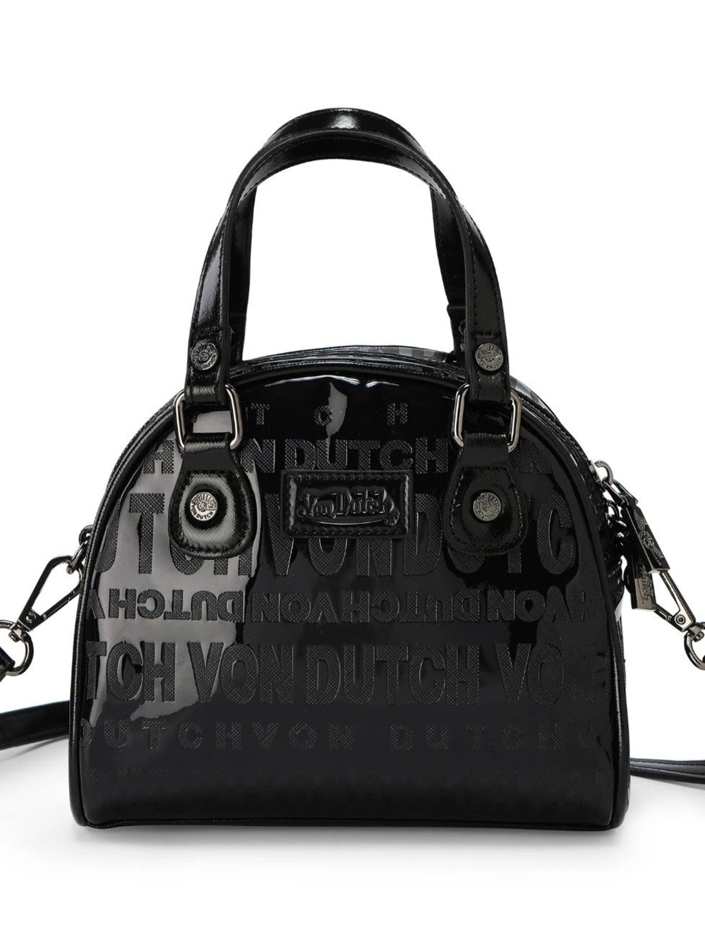 Von Dutch Black Patent Bag - Picture 1 of 6